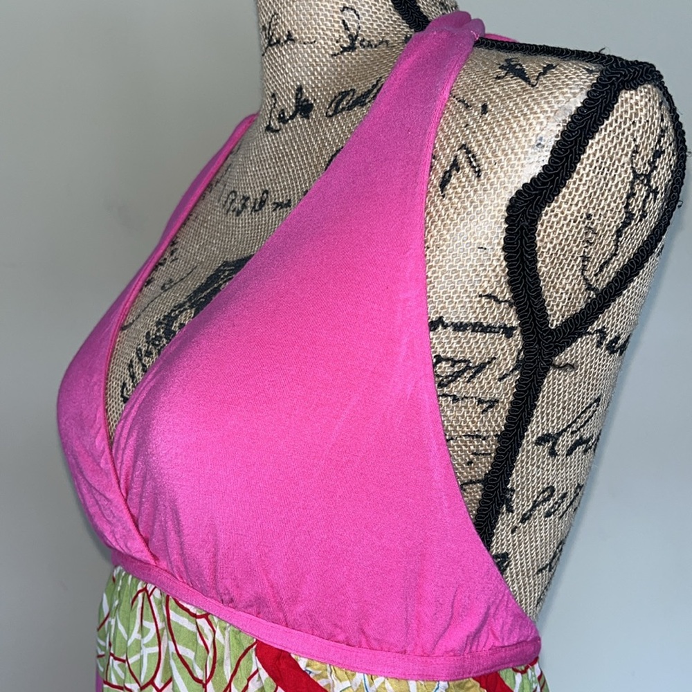 Luna Chix Pink Halter Neck Maxi Dress - Picture 3 of 10
